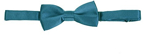 Robelli Kids/Boys Satin Clip-On Wedding Bow Tie (Teal)
