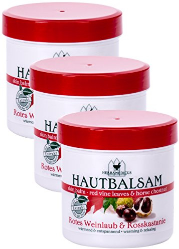 Herbamedicus Hojas de Vid Roja & Castaña de Indias Crema - 3 x 250 ML