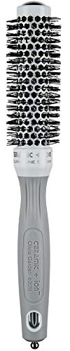 Olivia Garden Rundhaarbürste Ceramic + Ion 25, antistatische Ionen-Rundhaarbürste mit Keramikkörper und Nylonborsten 25/ 40 mm