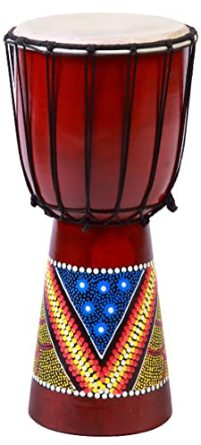 40cm Djembe Trommel Kinder Bemalt Handarbeit Fair Trade