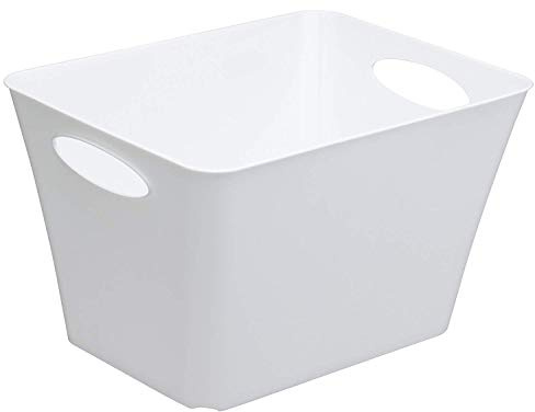 Rotho Living Aufbewahrungsbox 24l, Kunststoff (PP) BPA-frei, weiss, 24l (43,1 x 32,1 x 26,0 cm)