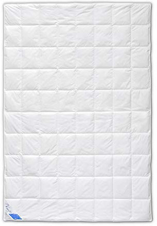 LINEA by böhmerwald Comfort Dauneneinziehdecke leicht, 90% Daunen / 10% Federn, weiß, 135 x 200
