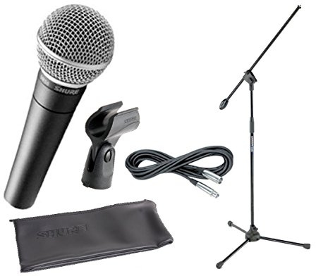 Shure SM58 with Mic Stand and Cable