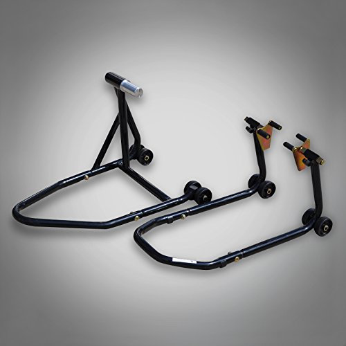 ESTW RicambiWeiss Einarm Ständer Montageständer Set Hinterrad + Vorderrad Motorradständer Kit kompatibel mit MV Agusta Brutale 800 2013-2014