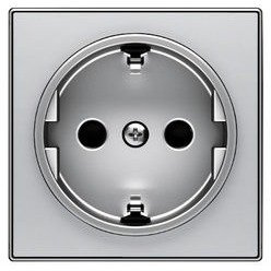 Niessen sky - Tapa base enchufe schuko toma tierra lateral plata