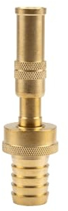 Gardena Komfort Messing-Spritze: Metall-Gartenspritze zum Anschluss an 19 mm (3/4 Zoll)-Schläuche, Wasserstrahl regulierbar und abstellbar (7166-20)