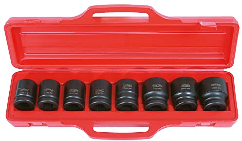 KS Tools 515.0208 3/4 Sechskant-Kraft-Stecknuss-Satz, 8-tlg. kurz