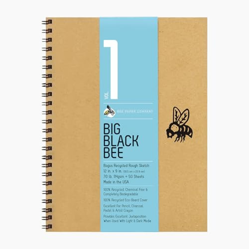 Bee Paper Company BEE-202CB50-909 Big Black Bee Bogus Pad, 9 by 9-Inch