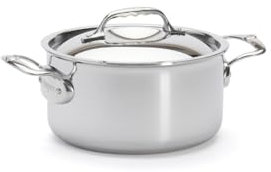 de Buyer - AFFINITY 5-lagiger Edelstahltopf mit Edelstahldeckel - 20 cm - 3742.20, Silber