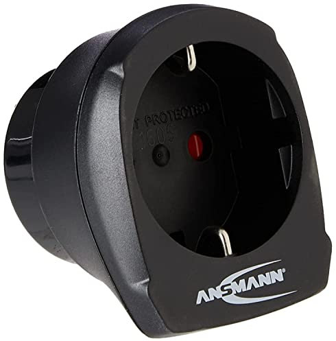 Ansmann Travel Adapter EU To Au | Suitable use In Australia & Countries with 3-Pin Plug | Travel Adaptor Converts European Country Plugs To Plug Type I for Business/Private Travel - 3 Year Warranty
