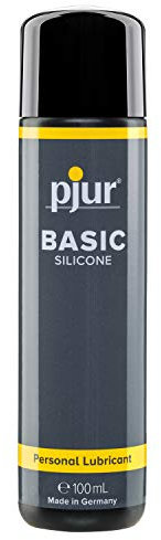 pjur BASIC Silicone - Silikon-Gleitgel ideal für Einsteiger - kondomgeeignet und nicht klebend - für Männer & Frauen (100ml)