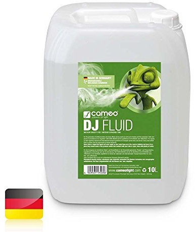 Cameo DJ Fluid - Nebelfluid mit Mittlerer Dichte und Mittlerer Standzeit, Duftfrei, 10 L
