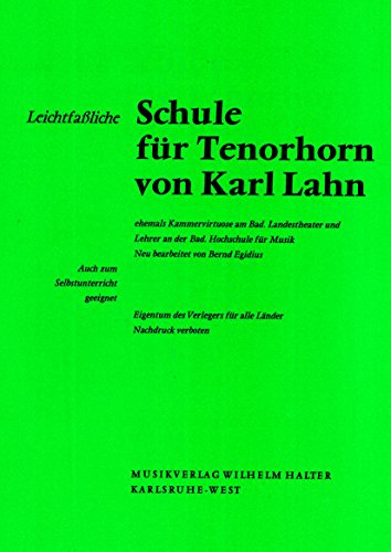 Leichtfaßliche Schule für Tenorhorn