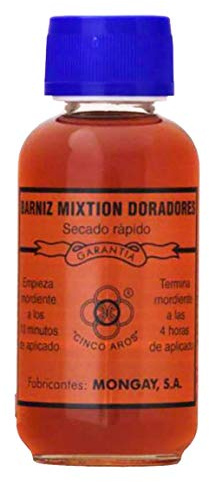 Mongay -Barniz Mixtión Doradores Cinco Aros Secado RÁPIDO (125 ml)