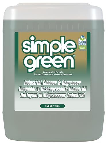 Simple Green, SMP13006, Industrial Cleaner/Degreaser, 1 / Each, Dark Green, 5 Gallons (Pack of 1)