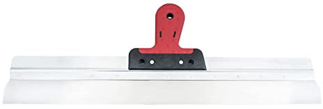 Connex Flächenspachtel 600 mm rostfrei Softgriff - rot / chromfarbig - mit Aluminiumrücken - Zwei-Komponentengriff aus Spezialkunststoff / Spachtel / Trockenbau Werkzeug / Malerspachtel / COX885460