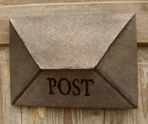 BRIEFKASTEN POSTKASTEN POST ZINK BRIEFUMSCHLAG ANTIK TÜRDEKO LANDHAUSSTIL NEU