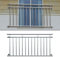 ECD Germany Ringhiera Balcone Francese - 90 x 225 cm - in Acciaio Inox - Supporto a Sbarre Protezione Finestre Inferriata a Griglia Balaustra Scale Parapetto Terrazza Recinzione per Interno o Esterno