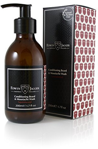 Limpiador Acondicionador Barba y Bigote Sándalo Edwin Jagger 200ml