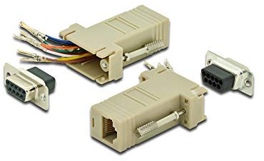 Digitus Adattatore da D-Sub 9 a RJ45 - Accoppiamento per autoassemblaggio - Da presa a presa - RS-232 - RS-485 - Custodia in PVC