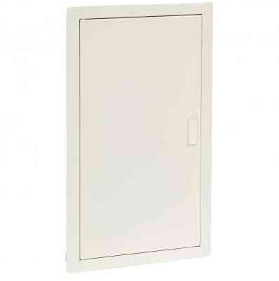 Legrand LEG01533 - Scatola da incasso a parete con sportello in metallo extra piatto, 3 file, 36 + 6 moduli, colore: Bianco