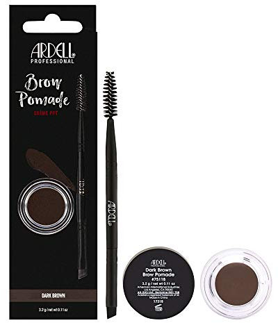 ARDELL Pomada de cejas con Cepillo - Cejas Castaño Oscuro. Brow Pomade. Esculpe, Rellena y Fija las Cejas. Fácil de Mezclar - Larga Duración 3. 2g - 3.2 gr