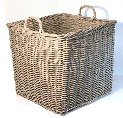 Fireside Square Log Basket - Extra Large Grey [Kitchen & Home]