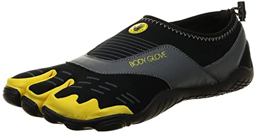 Body Glove Men's 3t Cinch-m Water Shoe, Black/Yellow, 10 UK
