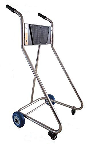 BRIS Stainless Steel Boat Outboard Motor Stand Cart Dolly with Wheel Enginee Carrier