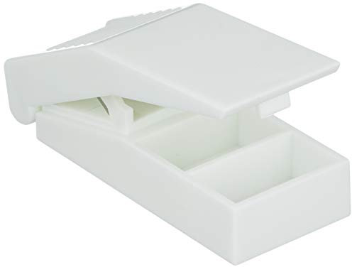 Pillenteiler Tablettenteiler Pillenzerteiler 8,5x3x2 cm, blau oder weiß