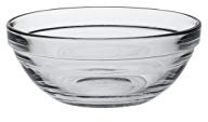 DURALEX Transparent Stackable Bowl - Lys, pack of 6
