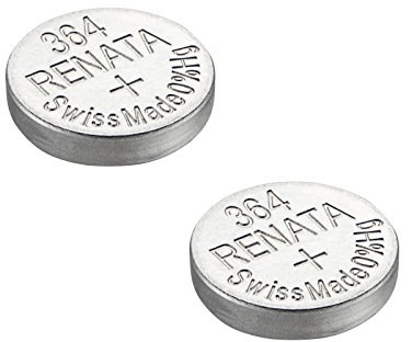2 x Renata Batteries Silver Oxide Swiss Made 0 % Mercurry Long Life (2 x 364 or SR621SW or AGq1)