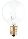 Bulbrite 301025 - 50PK - 25W - G12 - Candelabra Base - 130V - 2700K - 2,500Hrs - Clear - Incandescent Globe Light Bulbs