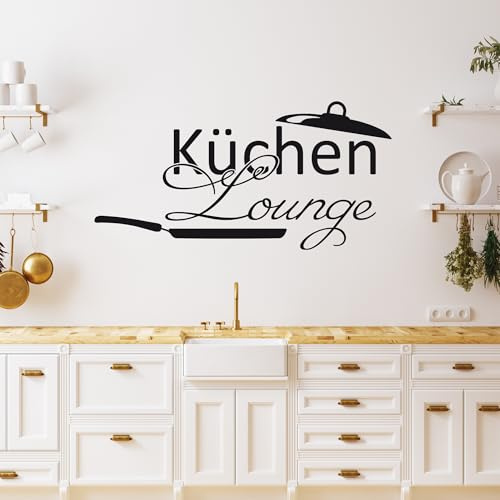 GRAZDesign Wandtattoo Küche Spruch Küchen Lounge | Küchenaufkleber selbstklebend - 60x30cm / 041 pink