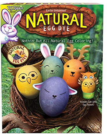 R.J.Rabbit Natural Easter Egg Decorating Dye Kit,14 Piece Set