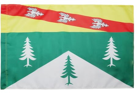 AZ FLAG Drapeau Vosges 150x90 cm Drapeau Français Polyester 100D Fourreau | Usage intérieur et extérieur Drapeau décoratif coutures doubles et bords renforcés avec fourreau pour mât