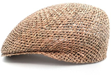Wegener Flatcap - Gorra de algas marinas de paja natural unisex (57/)