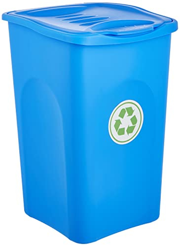 Stefanplast BEGREEN Abfalleimer, 50 l, Capri blau