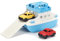 Green Toys 8601038 Fährschiff mit 2 Mini-Autos, Badewannenspielzeug, Spielboot, nachhaltiges Badespielzeug für Kinder ab 3 Jahren