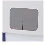 Plaque de commande double bati - chasse chromée - Eco
