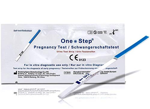 One Step: 5 x Ultra Early - 10mIU Wide Width Pregnancy Test Strips (Tests up to 6 Days Earlier)