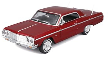 Maisto 1:24 Assembly Line 1964 Chevrolet Impala SS, Metallic Red