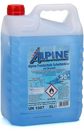 5L ALPINE Frostschutz SCHEIBENKLAR Scheibenfrostschutz Gebrauchsfertig -30°C