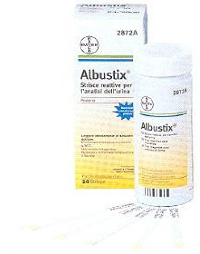 Albustix Urine Protein Test Strips, 50-Piece