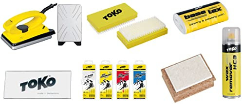TOKO Skiwachs-Set 10-teilig mit Wachsbügeleisen