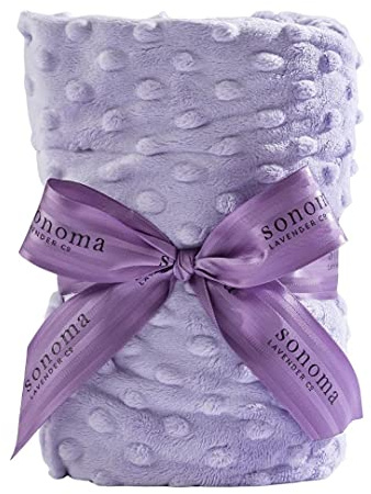 Sonoma Lavender Spa Heat Wrap for Neck, Shoulders and Lower Back, Microwaveable Lavender Aromatherapy Heating Pad, Removable and Washable Covers, Stress and Pain Relief (9 x 26, Lilac Dot)