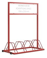 Werbe-Fahrradständer EW 7004 - 4 Einstellplätze