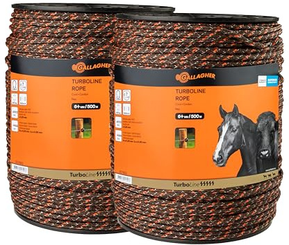 2X 500 m Gallagher Duopack Weidezaunseil TurboLine (Terra)