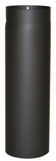 Kamino-Flam Tuyau de Poêle Ø 120 mm, Tube Droit pour Conduit de Fumée en Acier Laqué Senotherm, Conduit de Cheminée Longueur env. 500 mm, Tuyau de Raccordement Testé EN-1856-2, Noir