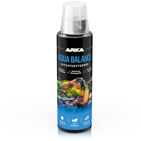Nitratentferner Aquarium 236 ml - Aqua Balance für stabile Wasserqualität | Bakterienmischung, Nitratabbau, gegen Nitrat, Algen, Trübung, stabilisiert Wasserwerte, klares Wasser, Süßwasser Meerwasser